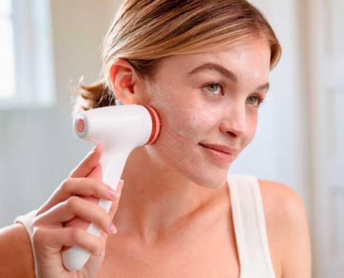 Kit de limpieza ageLOC LumiSpa iO Rose Gold – Piel de normal a mixta