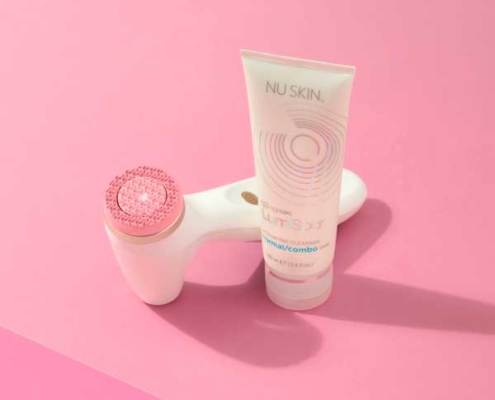 Kit de limpieza ageLOC LumiSpa iO Rose Gold – Piel de normal a mixta